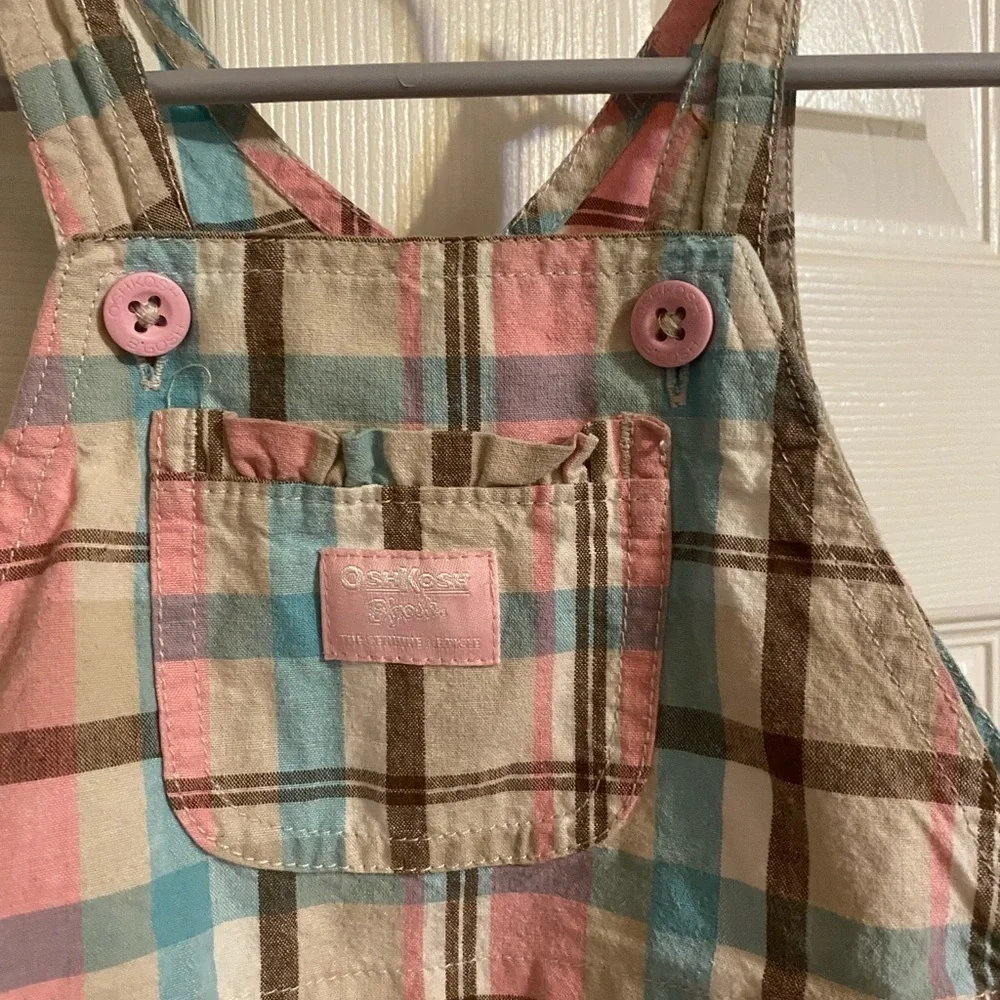Plaid Oshkosh B’Gosh Overalls